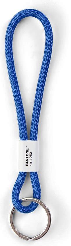 Pantone sleutelhanger 18 cm nylon blauw .